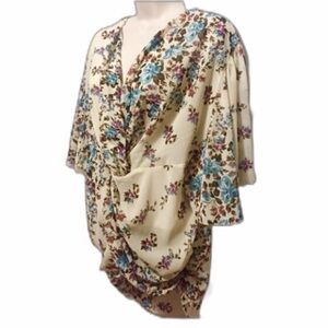 C.O.C. Dolman Sleeve Floral Blouse